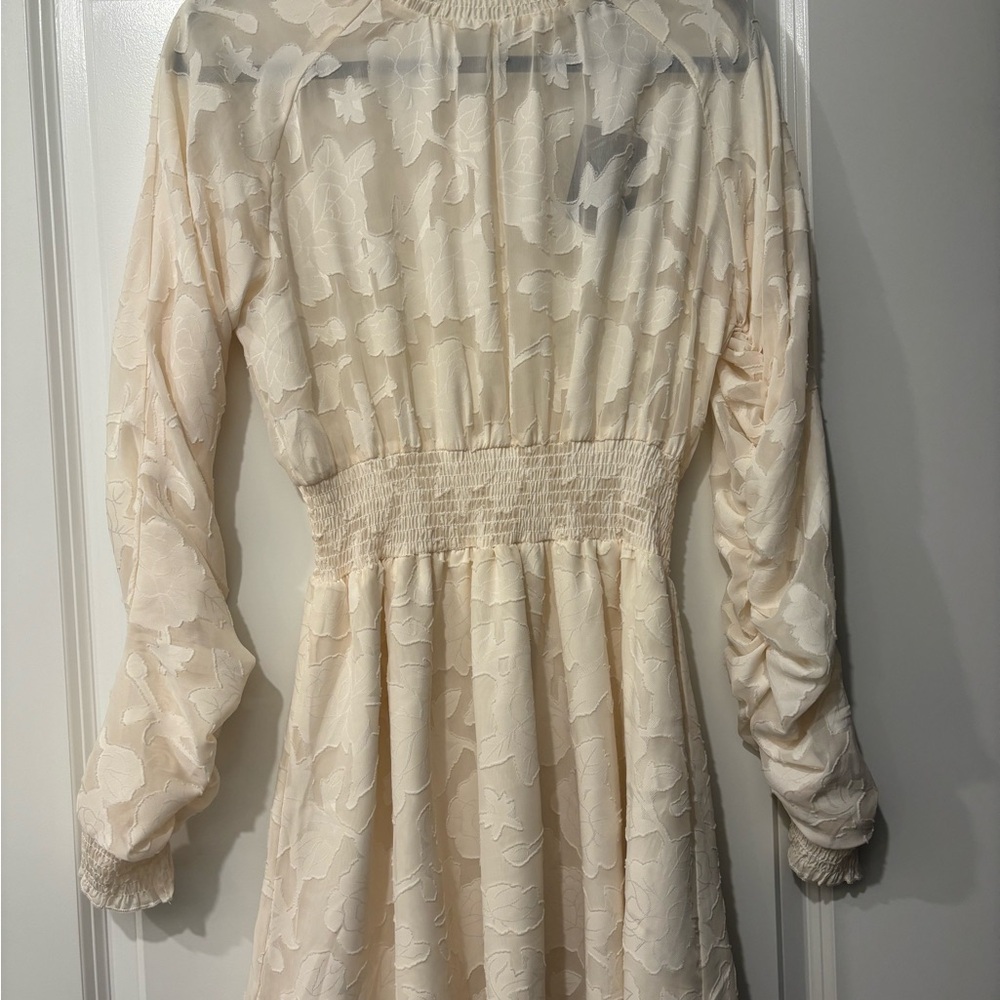 Forever 21 Cream Floral Dress